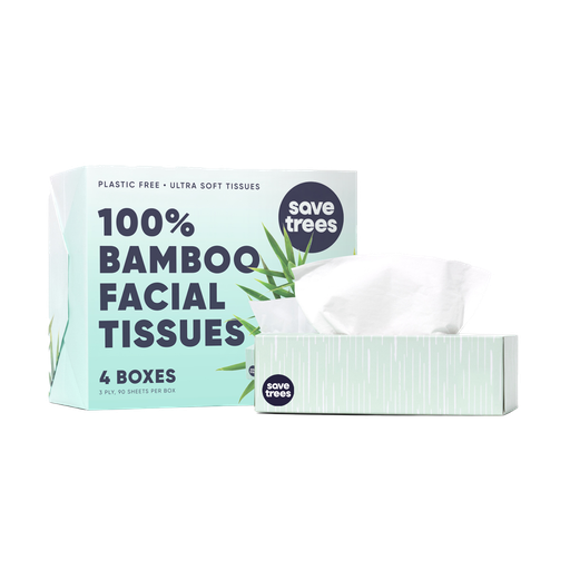 [FT-100R-4PK-8CASE] Rectangle Facial Tissues, 4 Count